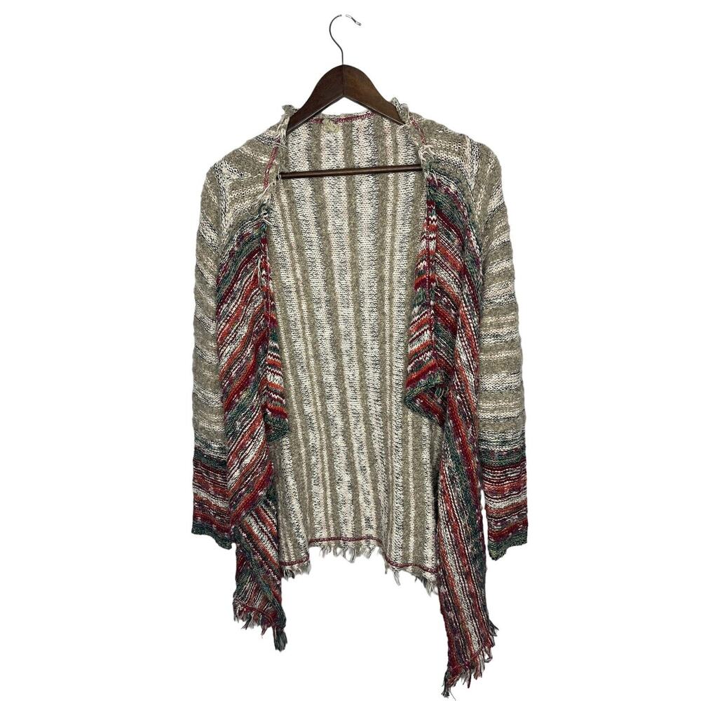BKE‎ Raw Edge Cardigan Sweater GIMMICKS size small womens western open front